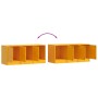 Mueble para TV de acero amarillo mostaza 99x39x44 cm de vidaXL, Muebles TV - Ref: Foro24-841646, Precio: 94,28 €, Descuento: %