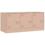 Mueble para TV de acero rosa 99x39x44 cm de vidaXL, Muebles TV - Ref: Foro24-841644, Precio: 88,02 €, Descuento: %