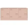 Mueble para TV de acero rosa 99x39x44 cm de vidaXL, Muebles TV - Ref: Foro24-841644, Precio: 85,96 €, Descuento: %