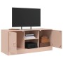 Mueble para TV de acero rosa 99x39x44 cm de vidaXL, Muebles TV - Ref: Foro24-841686, Precio: 79,09 €, Descuento: %