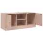 Mueble para TV de acero rosa 99x39x44 cm de vidaXL, Muebles TV - Ref: Foro24-841686, Precio: 79,09 €, Descuento: %