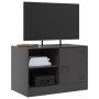 Muebles para TV 2 unidades acero negro 67x39x44 cm de vidaXL, Muebles TV - Ref: Foro24-841692, Precio: 102,16 €, Descuento: %
