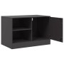 Muebles para TV 2 unidades acero negro 67x39x44 cm de vidaXL, Muebles TV - Ref: Foro24-841692, Precio: 102,16 €, Descuento: %