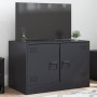 Mueble para TV de acero negro 67x39x44 cm de vidaXL, Muebles TV - Ref: Foro24-841631, Precio: 64,89 €, Descuento: %