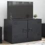 Mueble para TV de acero negro 67x39x44 cm de vidaXL, Muebles TV - Ref: Foro24-841631, Precio: 64,20 €, Descuento: %