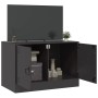 Mueble para TV de acero negro 67x39x44 cm de vidaXL, Muebles TV - Ref: Foro24-841631, Precio: 64,89 €, Descuento: %