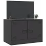 Mueble para TV de acero negro 67x39x44 cm de vidaXL, Muebles TV - Ref: Foro24-841631, Precio: 64,20 €, Descuento: %