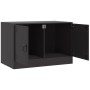 Mueble para TV de acero negro 67x39x44 cm de vidaXL, Muebles TV - Ref: Foro24-841631, Precio: 64,89 €, Descuento: %