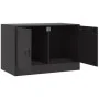 Mueble para TV de acero negro 67x39x44 cm de vidaXL, Muebles TV - Ref: Foro24-841631, Precio: 64,20 €, Descuento: %