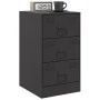 Mesitas de noche 2 unidades acero negro 34,5x39x62 cm de vidaXL, Mesitas de noche - Ref: Foro24-841776, Precio: 131,88 €, Des...