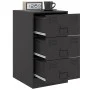 Mesitas de noche 2 unidades acero negro 34,5x39x62 cm de vidaXL, Mesitas de noche - Ref: Foro24-841776, Precio: 131,88 €, Des...