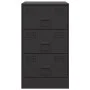 Mesitas de noche 2 unidades acero negro 34,5x39x62 cm de vidaXL, Mesitas de noche - Ref: Foro24-841776, Precio: 131,88 €, Des...
