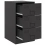 Mesitas de noche 2 unidades acero negro 34,5x39x62 cm de vidaXL, Mesitas de noche - Ref: Foro24-841776, Precio: 131,88 €, Des...