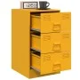 Mesita de noche acero amarillo mostaza 34,5x39x62 cm de vidaXL, Mesitas de noche - Ref: Foro24-841781, Precio: 97,19 €, Descu...