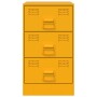Mesita de noche acero amarillo mostaza 34,5x39x62 cm de vidaXL, Mesitas de noche - Ref: Foro24-841781, Precio: 98,37 €, Descu...