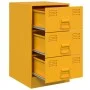 Mesita de noche acero amarillo mostaza 34,5x39x62 cm de vidaXL, Mesitas de noche - Ref: Foro24-841781, Precio: 97,19 €, Descu...