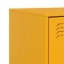 Mesita de noche acero amarillo mostaza 34,5x39x62 cm de vidaXL, Mesitas de noche - Ref: Foro24-841781, Precio: 97,19 €, Descu...
