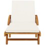 Tumbonas con cojines 2 uds madera maciza de acacia 200x68x83 cm de vidaXL, Tumbonas - Ref: Foro24-3206372, Precio: 471,11 €, ...