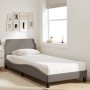 Cama con colchón tela gris taupe 90x200 cm de vidaXL, Camas y somieres - Ref: Foro24-3208328, Precio: 273,28 €, Descuento: %