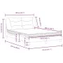 Cama con colchón tela gris claro 140x200 cm de vidaXL, Camas y somieres - Ref: Foro24-3208534, Precio: 424,08 €, Descuento: %
