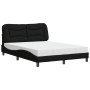 Cama con colchón tela negro 140x200 cm de vidaXL, Camas y somieres - Ref: Foro24-3208536, Precio: 417,16 €, Descuento: %