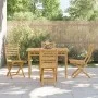 Sillas de jardín plegables 4 unidades bambú 43x54x88 cm de vidaXL, Sillas de jardín - Ref: Foro24-3278517, Precio: 269,21 €, ...