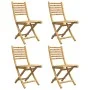 Sillas de jardín plegables 4 unidades bambú 43x54x88 cm de vidaXL, Sillas de jardín - Ref: Foro24-3278517, Precio: 269,21 €, ...