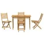 Juego de comedor de jardín 5 piezas bambú de vidaXL, Conjuntos de jardín - Ref: Foro24-3278520, Precio: 365,01 €, Descuento: %
