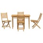 Juego de comedor de jardín 5 piezas bambú de vidaXL, Conjuntos de jardín - Ref: Foro24-3278520, Precio: 369,62 €, Descuento: %