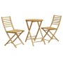 Juego de mesa y sillas de jardín 3 piezas bambú de vidaXL, Conjuntos de jardín - Ref: Foro24-3278536, Precio: 193,54 €, Descu...