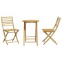 Juego de mesa y sillas de jardín 3 piezas bambú de vidaXL, Conjuntos de jardín - Ref: Foro24-3278536, Precio: 193,54 €, Descu...