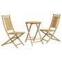 Juego de mesa y sillas de jardín 3 piezas bambú de vidaXL, Conjuntos de jardín - Ref: Foro24-3278534, Precio: 194,99 €, Descu...
