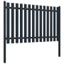 Anthrazit pulverbeschichtetes Stahlzaunelement 174,5 x 75 cm von vidaXL, Zaunpaneele - Ref: Foro24-146470, Preis: 154,99 €, R...
