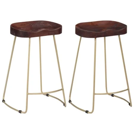 Taburetes de cocina gavin 2 unidades madera maciza de mango de vidaXL, Taburetes de cocina - Ref: Foro24-247833, Precio: 92,7...