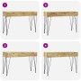 Mesa consola de teca maciza 120x35x76 cm en Mesas auxiliares | Comprar online en Foru.es