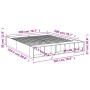 Estructura de cama madera de ingeniería roble Sonoma 200x200 cm de vidaXL, Camas y somieres - Ref: Foro24-3280540, Precio: 15...