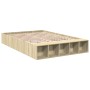 Estructura de cama madera de ingeniería roble Sonoma 150x200 cm de vidaXL, Camas y somieres - Ref: Foro24-3280561, Precio: 13...