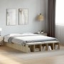 Estructura de cama madera de ingeniería roble Sonoma 150x200 cm de vidaXL, Camas y somieres - Ref: Foro24-3280561, Precio: 13...