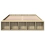 Estructura de cama madera de ingeniería roble Sonoma 150x200 cm de vidaXL, Camas y somieres - Ref: Foro24-3280561, Precio: 13...
