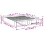 Estructura de cama madera de ingeniería roble Sonoma 150x200 cm de vidaXL, Camas y somieres - Ref: Foro24-3280561, Precio: 13...