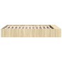 Estructura de cama madera de ingeniería roble Sonoma 120x200 cm de vidaXL, Camas y somieres - Ref: Foro24-3280575, Precio: 13...