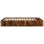 Estructura de cama madera de ingeniería roble ahumado 120x200cm de vidaXL, Camas y somieres - Ref: Foro24-3280577, Precio: 13...