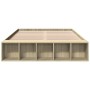 Estructura de cama madera de ingeniería roble Sonoma 120x190 cm de vidaXL, Camas y somieres - Ref: Foro24-3280596, Precio: 12...