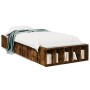 Estructura de cama madera de ingeniería roble ahumado 90x200 cm de vidaXL, Camas y somieres - Ref: Foro24-3280612, Precio: 10...