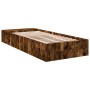 Estructura de cama madera de ingeniería roble ahumado 90x200 cm de vidaXL, Camas y somieres - Ref: Foro24-3280612, Precio: 10...