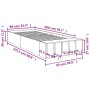 Estructura de cama madera de ingeniería roble ahumado 90x200 cm de vidaXL, Camas y somieres - Ref: Foro24-3280612, Precio: 10...