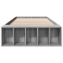Estructura de cama madera de ingeniería gris Sonoma 100x200 cm de vidaXL, Camas y somieres - Ref: Foro24-3280606, Precio: 111...