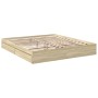 Cama con cajones madera ingeniería roble Sonoma 200x200 cm de vidaXL, Camas y somieres - Ref: Foro24-3280631, Precio: 182,67 ...