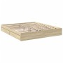 Cama con cajones madera ingeniería roble Sonoma 200x200 cm de vidaXL, Camas y somieres - Ref: Foro24-3280631, Precio: 182,67 ...