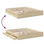Cama con cajones madera ingeniería roble Sonoma 200x200 cm de vidaXL, Camas y somieres - Ref: Foro24-3280631, Precio: 182,67 ...